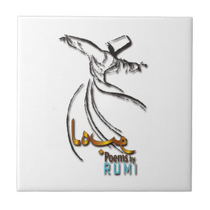 De tegel die van Rumi - derwisj wervelen Tegeltje
