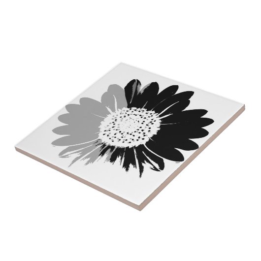 De Tegel van BW van de zonnebloem Tegeltje (Zijkant)