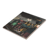 De Tegel van de Night Express Tegeltje (Zijkant)