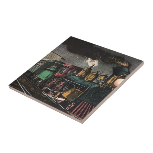 De Tegel van de Night Express Tegeltje (Zijkant)