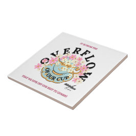 De Tegel van keramische overloop door dichter Adie Tegeltje