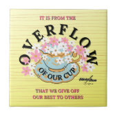 De Tegel van keramische overloop door dichter Adie Tegeltje (Voorkant)