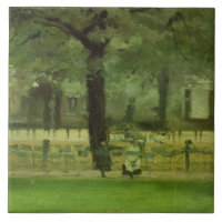De Tegel van Ladie, Kensington Gardens (olie op he