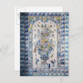De tegelpaneel van Delft van de badkamers Briefkaart (Voorkant / Achterkant)