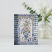 De tegelpaneel van Delft van de badkamers Briefkaart (Staand voorkant)