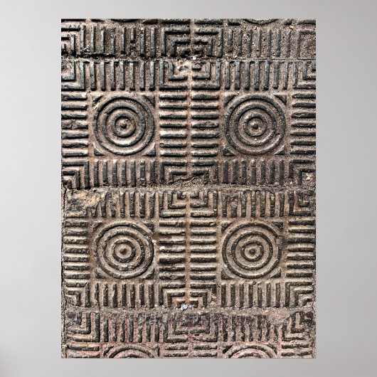 De  Tegels van de terugkeer betonnen de Foto van P Poster (Voorkant)