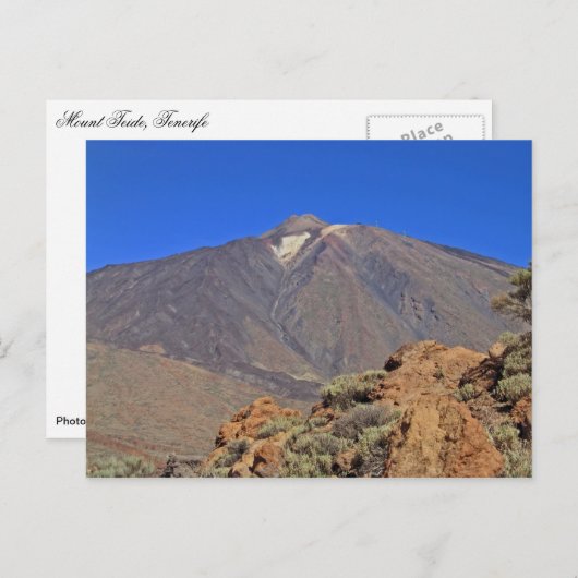 De Teide, Tenerife Briefkaart (Voorkant / Achterkant)