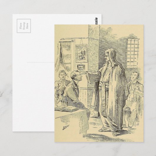 De Tekening van de hypnose Briefkaart (Voorkant / Achterkant)