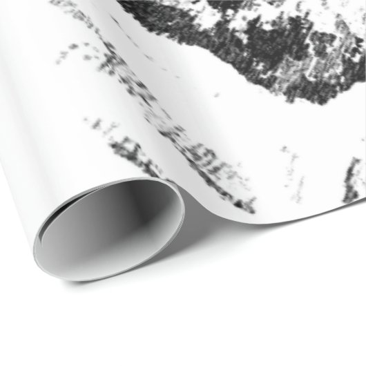 De Tekening van de Illustratie van de Hond van Cadeaupapier (Rol Hoek)