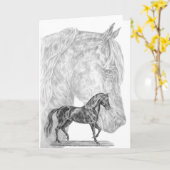 De Tekening van het Paard van Fino van Paso door Kaart (Gele Bloem)