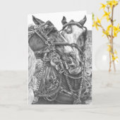 De Tekening van het Paard van het Ontwerp van Kaart (Gele Bloem)