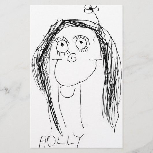 De tekening van uw kind - Moederdag cadeau Briefpapier (Voorkant)