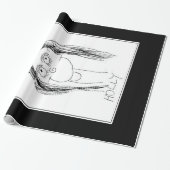 De tekening van uw kind - Moederdag cadeau Cadeaupapier (Uitgerold)