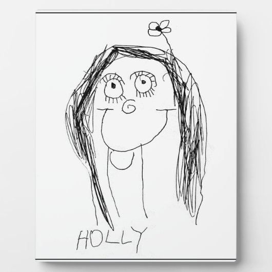 De tekening van uw kind - Moederdag cadeau Fotoplaat (Voorkant)