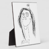De tekening van uw kind - Moederdag cadeau Fotoplaat (Zijkant)