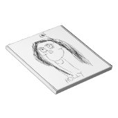 De tekening van uw kind - Moederdag cadeau Notitieblok (Schuin)