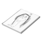 De tekening van uw kind - Moederdag cadeau Notitieblok (Linkerzijde)