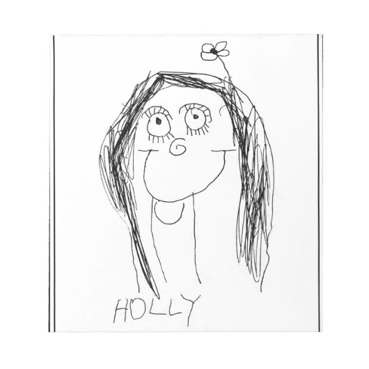 De tekening van uw kind - Moederdag cadeau Notitieblok (Voorkant)