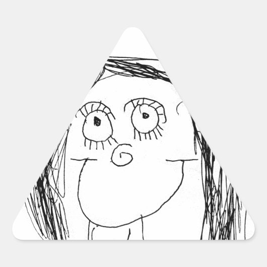 De tekening van uw kind - Moederdag cadeau Sticker (Voorkant)