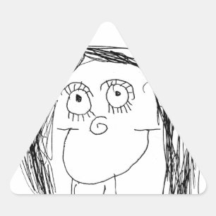 De tekening van uw kind - Moederdag cadeau Sticker