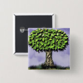 de tekening vierkante button 5,1 cm (Voorkant /achterkant)