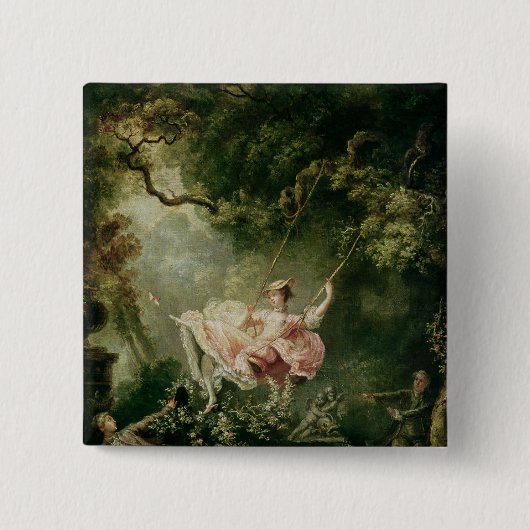 De tekening vierkante button 5,1 cm (Voorkant)