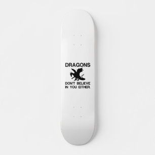 DE TEKENINGEN GELOVEN NIET IN U OF PERSOONLIJK SKATEBOARD