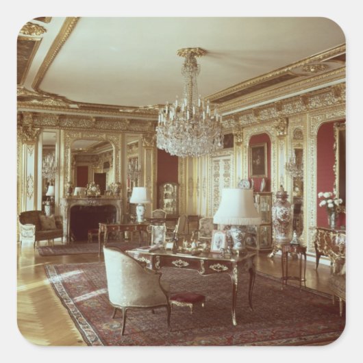 De tekenruimte vierkante sticker (Voorkant)