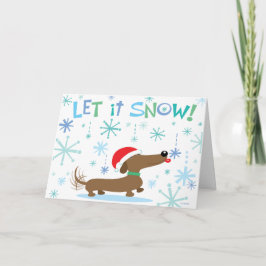 De Tekkel van Kerstmis Feestdagen Kaart