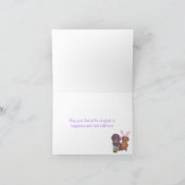 De Tekkel van Pasen Feestdagen Kaart (Binnen)