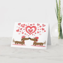 De Tekkels van de Liefde van Valentijn Feestdagen Kaart