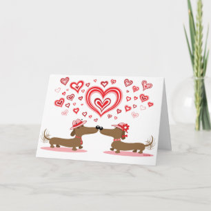De Tekkels van de Liefde van Valentijn Feestdagen Kaart
