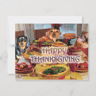 De Tekkels van de Thanksgiving Feestdagenkaart