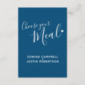 De tekst blauwe bijlage van het de maaltijdkeuzema (Voorkant)