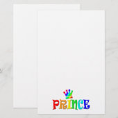De Tekst, de Prins en de Kroon van de Regenboog Briefpapier (Voorkant / Achterkant)