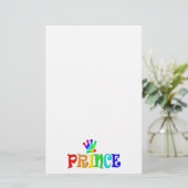 De Tekst, de Prins en de Kroon van de Regenboog Briefpapier (Staand voorkant)