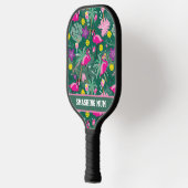 🦩 🦩 de tekst Flamingo Partij van de Douane, 2sid Pickleball Paddle (Links)