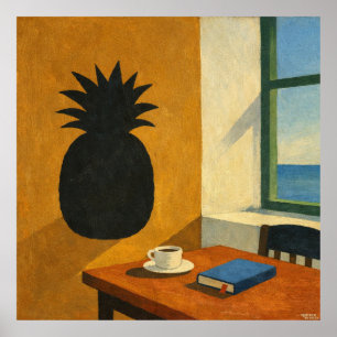 De Tekst op de Muur Lijkt op een Ananas Poster