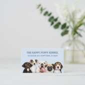 De tekst van de douane en de foto HAPPY Visitekaar Visitekaartje (Staand voorkant)