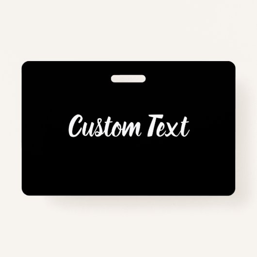 De Tekst van de douane op Zwart met de Sjabloon va Badge (Voorkant)