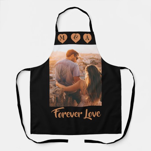 De tekst van de douane personaliseerde fotodruk T- Schort (Voorkant)