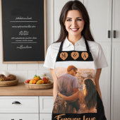 De tekst van de douane personaliseerde fotodruk T- Schort