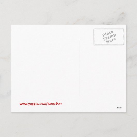 De Tekst van de Douane van de Muis van Kerstmis Feestdagenkaart (Achterkant)