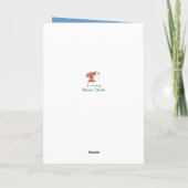 De tekst van de douane vergeet-me-niet bloem blauw kaart (Achterkant)