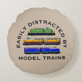 De Tekst van de verandering gemakkelijk vervormde  Rond Kussen