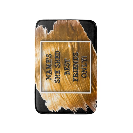 De tekst van de verandering voegt Naam toe zij de  Badmat (Voorkant Verticaal)