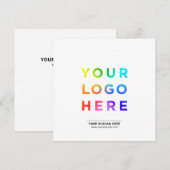 De tekst van het bedrijf moderne uitnodigingen (Voorkant / Achterkant)