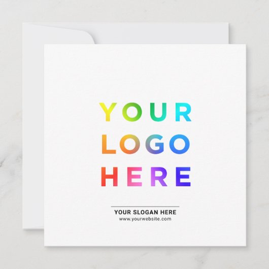 De tekst van het bedrijf moderne uitnodigingen (Voorkant)