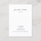 De Tekst van het Manuscript van de calligrafie Ele Visitekaartje (Achterkant)