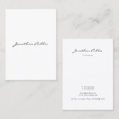 De Tekst van het Manuscript van de calligrafie Ele Visitekaartje (Voorkant / Achterkant)